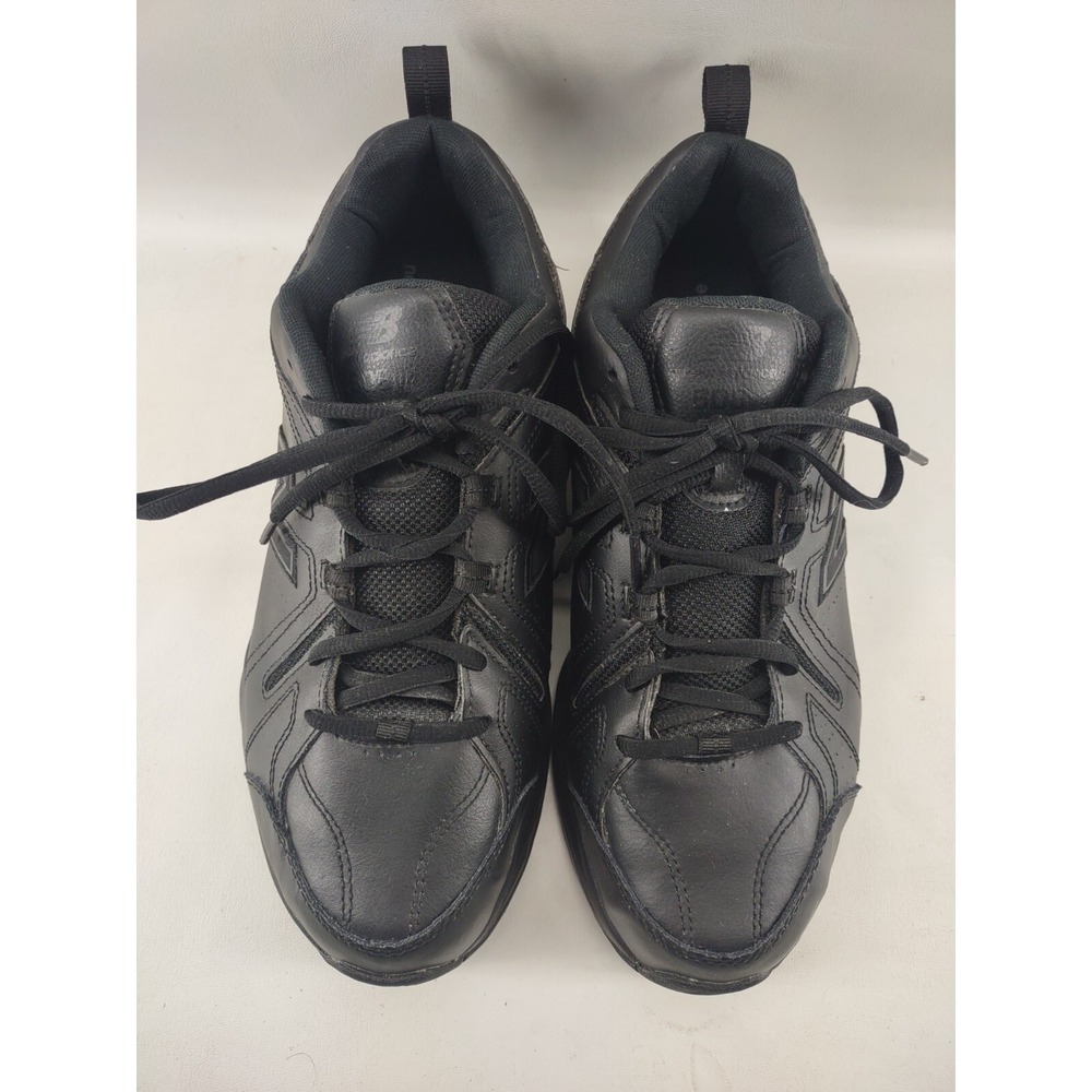 New Balance 608 V4 All Black‎ Leather Comfort Walking Shoes Mens Size US 11.5 4E - Picture 4 of 9
